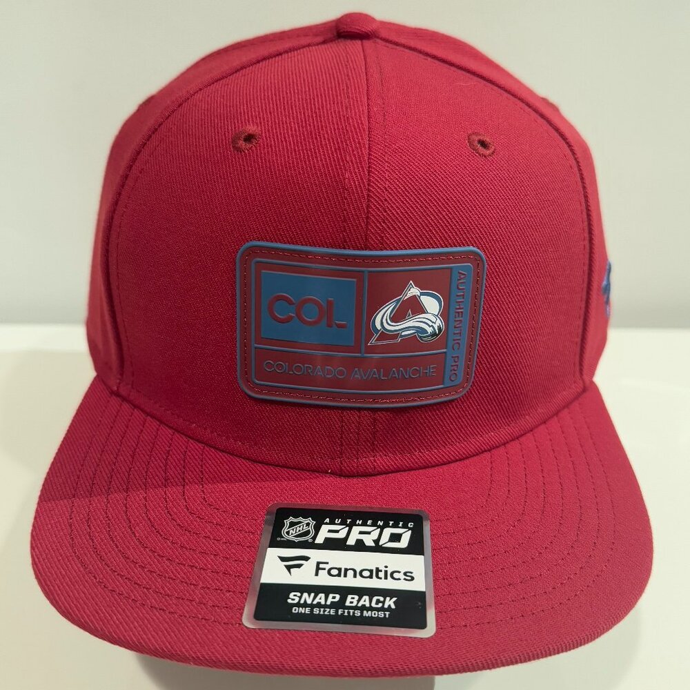 Colorado Avalanche NHL Fanatics Authentic Pro Adjustable Snapback Hat  hatnbounc